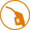 Falsch Getankt Logo in orange